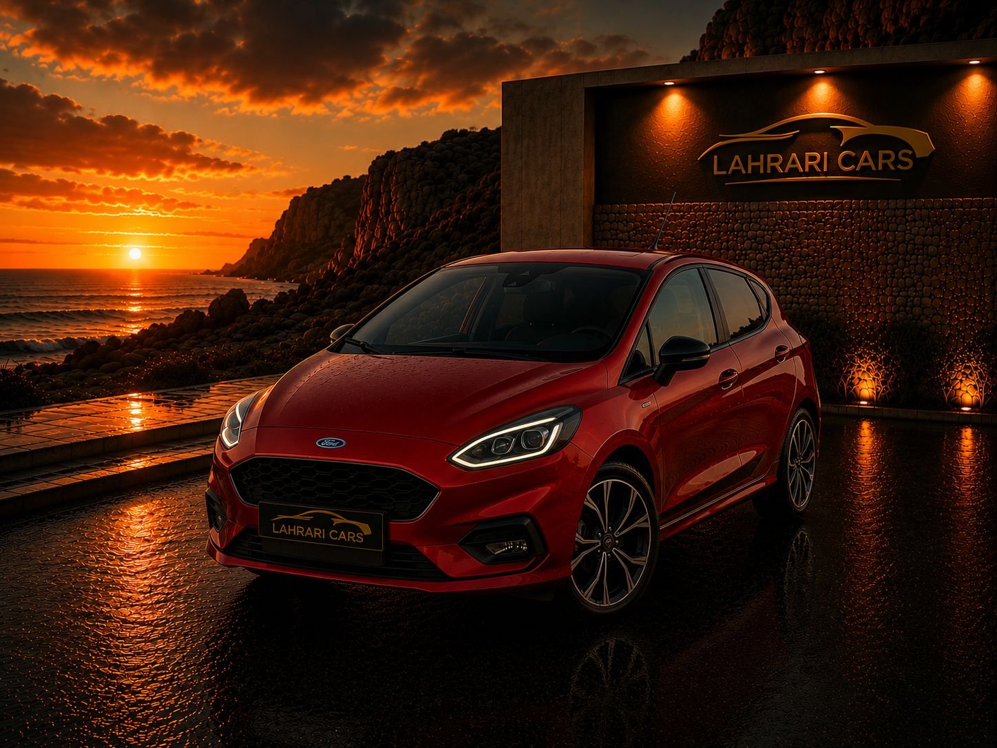 Ford Fiesta rouge